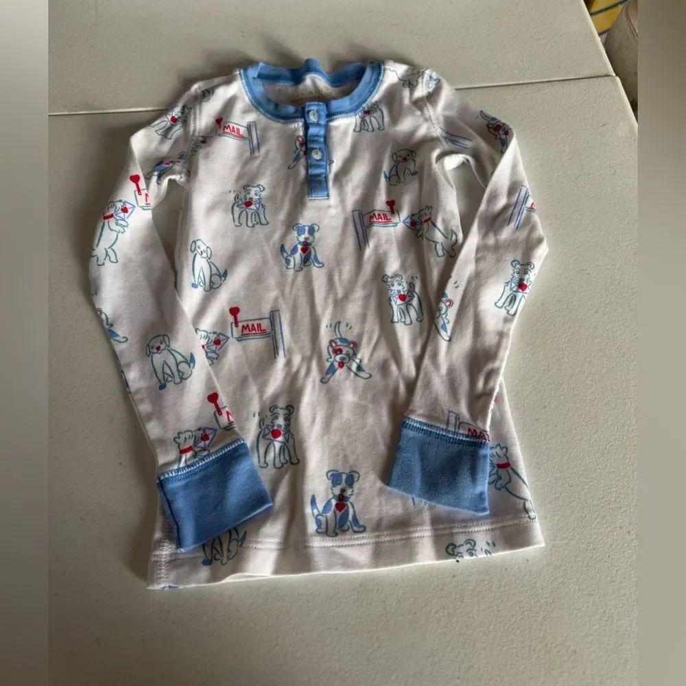 The Beaufort Bonnet Company Blue Trim Dog Print Shirt